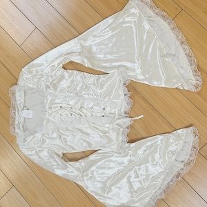 Halloween medieval style lace top